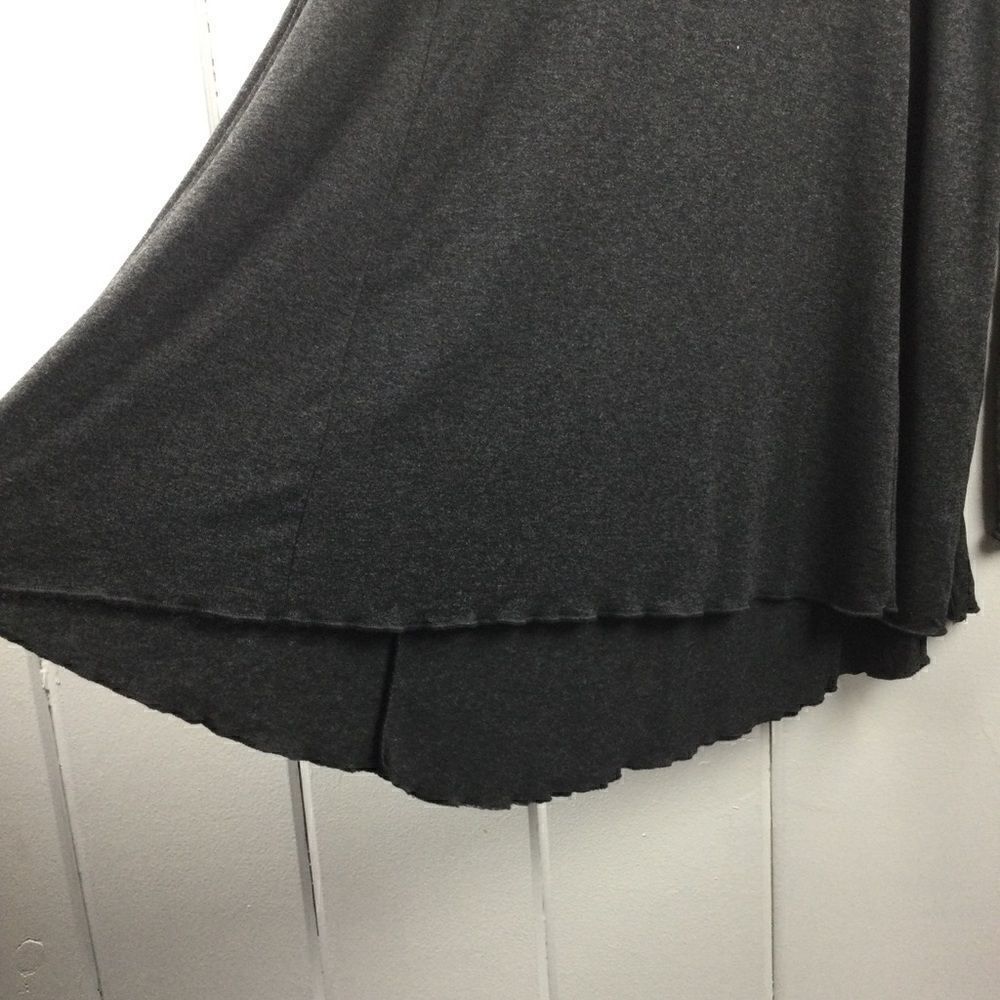 Zara Collection Gray Long Sleeve High Low Top M - Picture 8 of 16